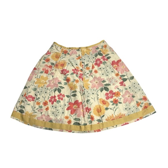 Vintage L.L. Bean Floral Skirt Size 4 - Picture 2 of 4
